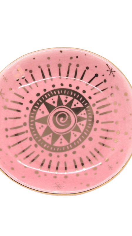 PINK MANDALA TRINKET TRAY