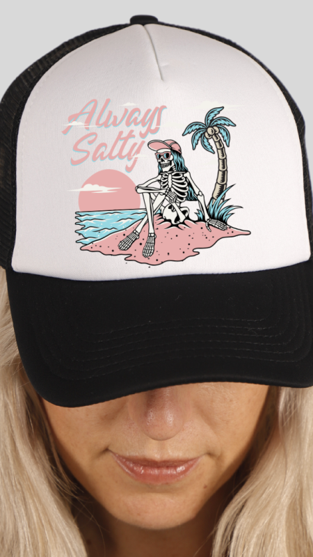 LADIES ALWAYS SALTY TRUCKER CAP