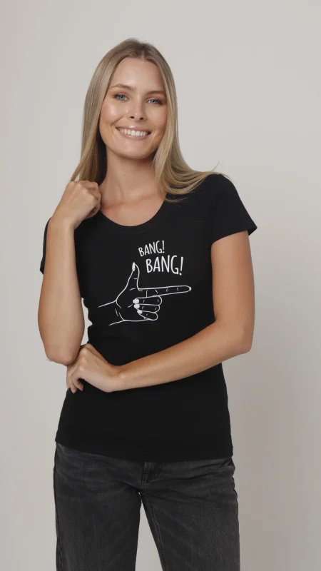 LADIES FASHION FITTED T-SHIRT