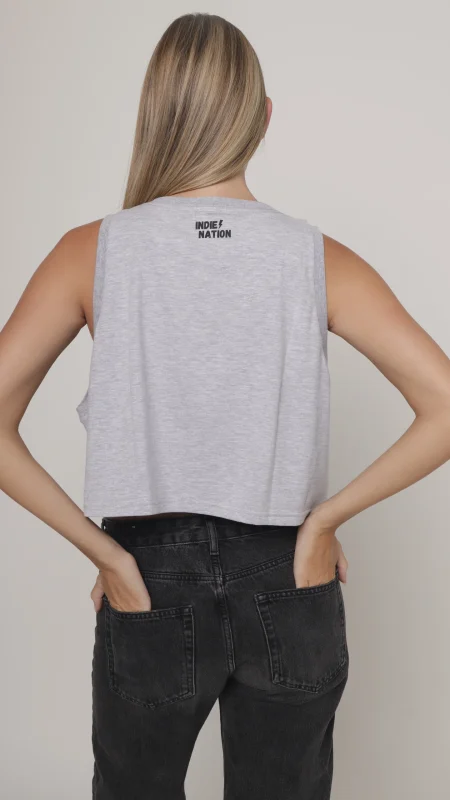 LADIES FASHION CROP VEST