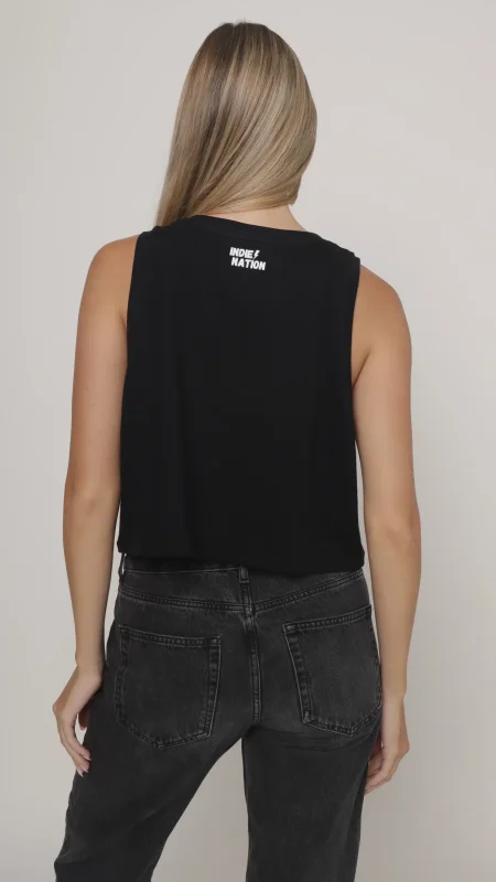 LADIES FASHION CROP VEST