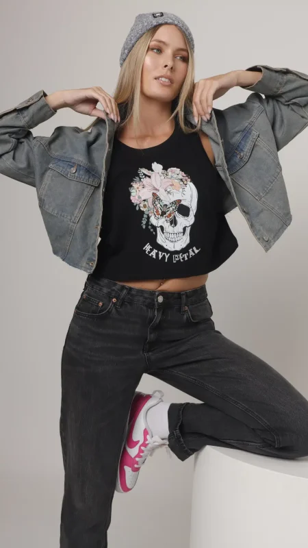 LADIES FASHION CROP VEST