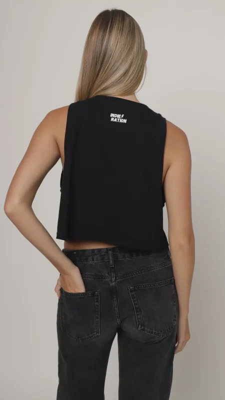 LADIES FASHION CROP VEST