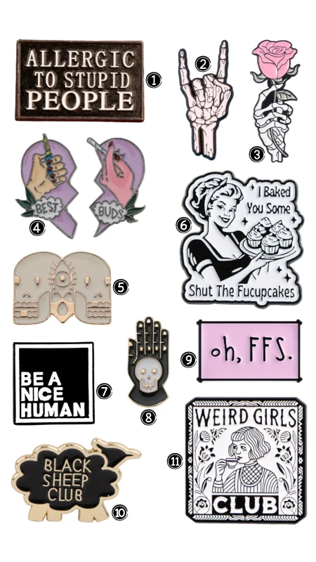 FUNNY PIN BADGE