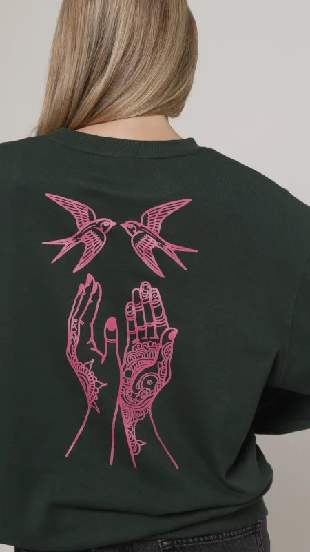 UNISEX STATEMENT PRINT SWEATER