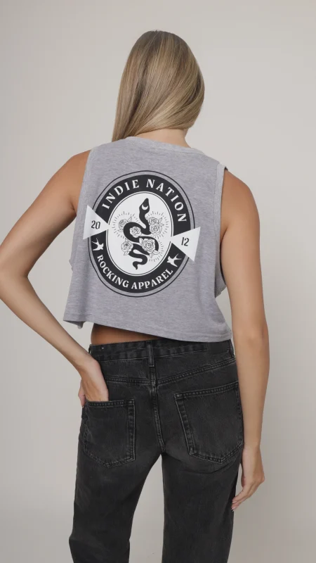 LADIES FASHION CROP VEST
