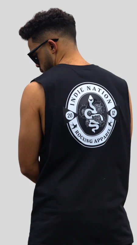 MENS TATTOO MUSCLE VEST