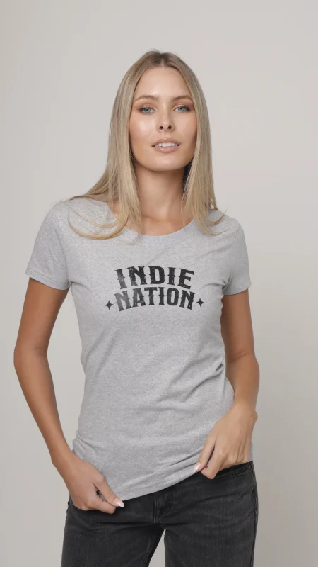 LADIES FASHION FITTED T-SHIRT