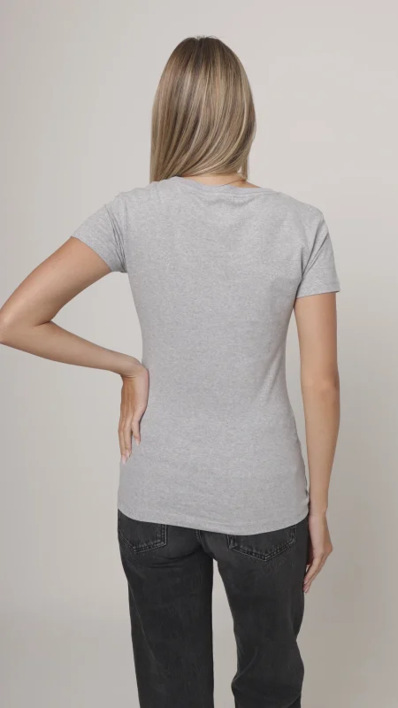 LADIES FASHION FITTED T-SHIRT