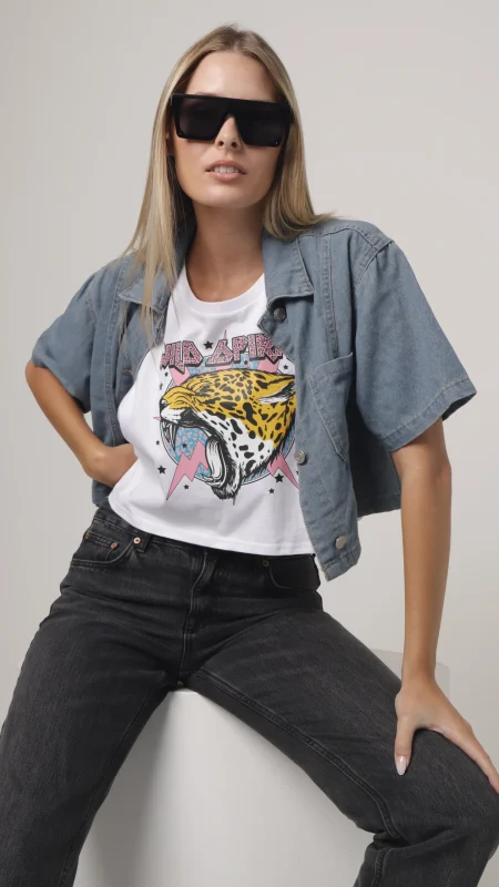 LADIES FASHION CROP VEST