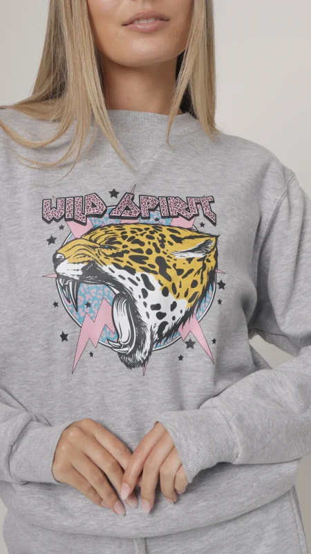 UNISEX STATEMENT PRINT SWEATER