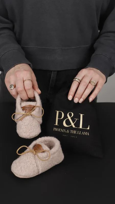 PHOENIX & THE LLAMA BABY SHOES