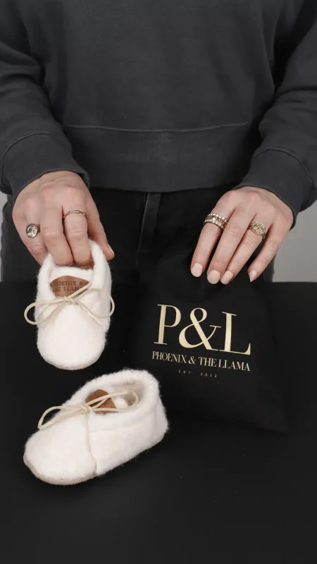 PHOENIX & THE LLAMA BABY SHOES