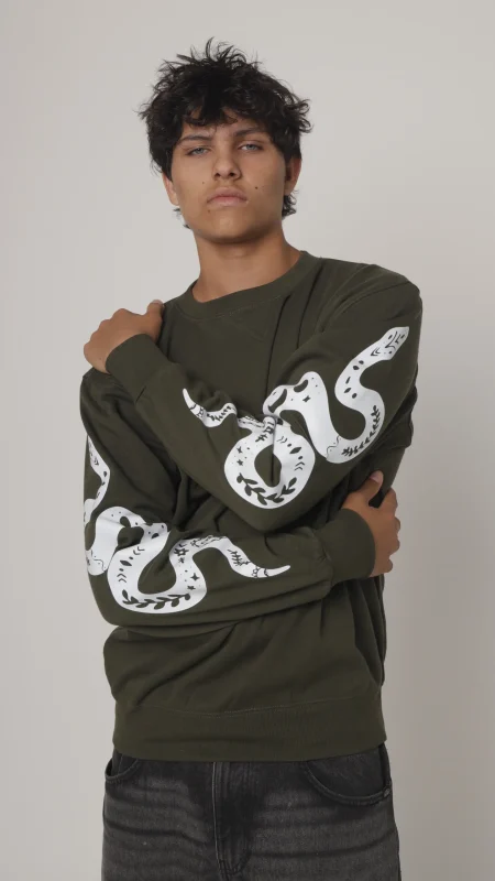 UNISEX STATEMENT PRINT SWEATER