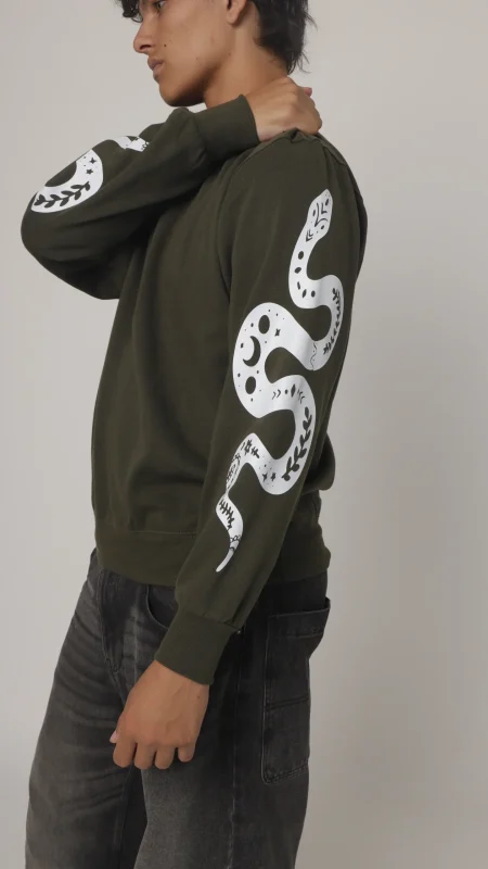 UNISEX STATEMENT PRINT SWEATER