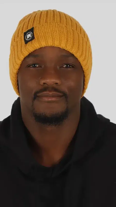 mustard beanie